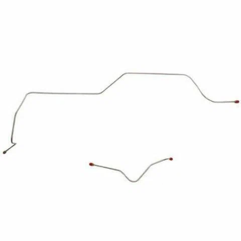 1960-63 Ford Falcon Front Brake Line Kit Standard Brakes Stainless - LKT6001SS